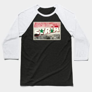 Syria Vintage style retro souvenir Baseball T-Shirt